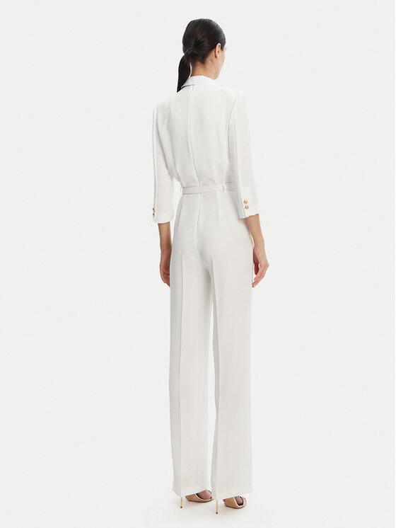 Elisabetta Franchi Elisabetta Franchi Kombinezon TU-047-52E2 Biały Regular Fit