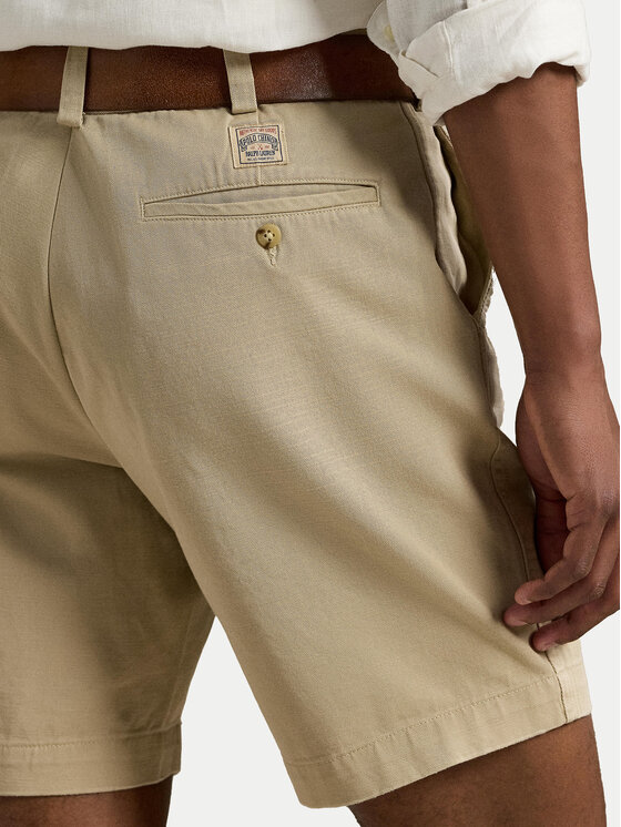 Polo Ralph Lauren Polo Ralph Lauren Kratke hlače iz tkanine 710974909002 Bež Regular Fit