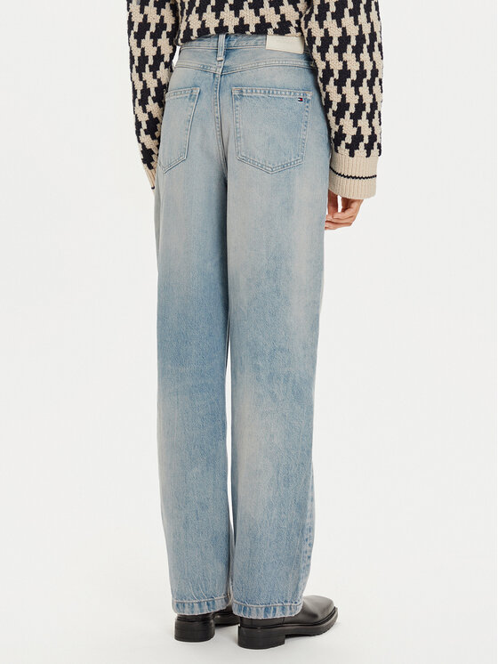 Tommy Hilfiger Tommy Hilfiger Jeans hlače WW0WW42812 Modra Straight Fit