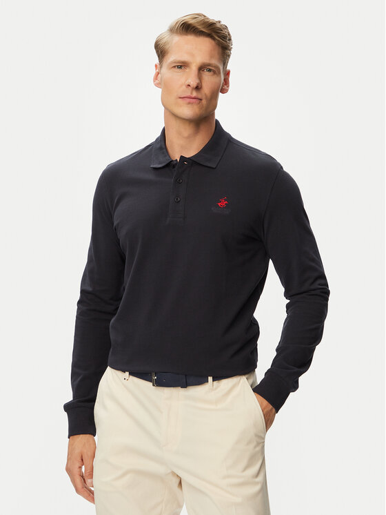 Beverly Hills Polo Club Tricou polo P-SS26M-P424125 Bleumarin Regular Fit