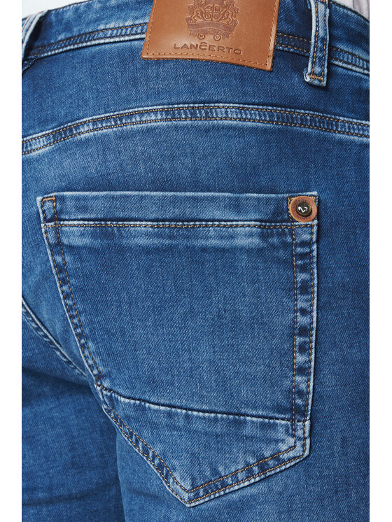Lancerto Lancerto Szorty materiałowe Nero SZO113124000001 Niebieski Slim Fit