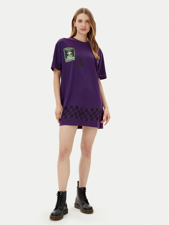 Volcom Volcom Vsakodnevna obleka Filip Rygalski B1312516 Vijolična Loose Fit