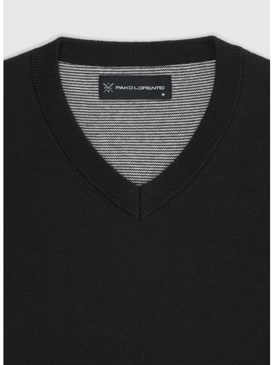 Pako Lorente Pako Lorente Sweter P24WB-2X-011 Czarny Classic Fit