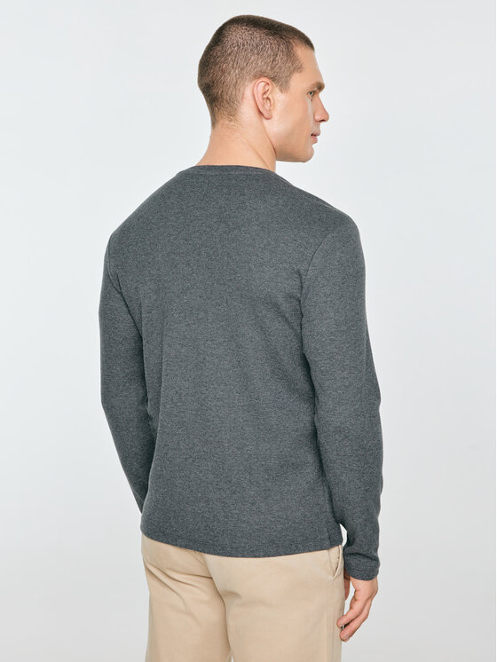 BIG STAR BIG STAR Longsleeve MERRTER Szary Basic Fit