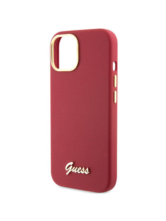 Guess Guess Etui na telefon iPhone 15 Czerwony