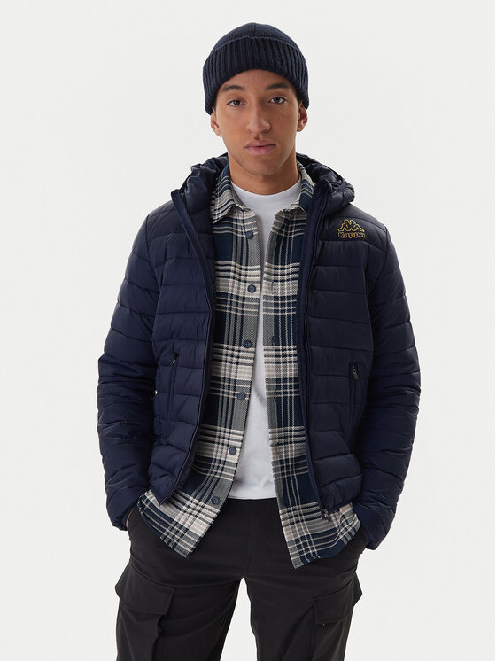 Kappa Kappa Преходно яке Logo Astrom 34243TW Тъмносин Slim Fit