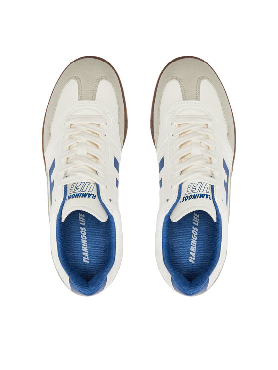 Flamingos Life Flamingos Life Sneakers Burela Slim Bsoliblu Bianco