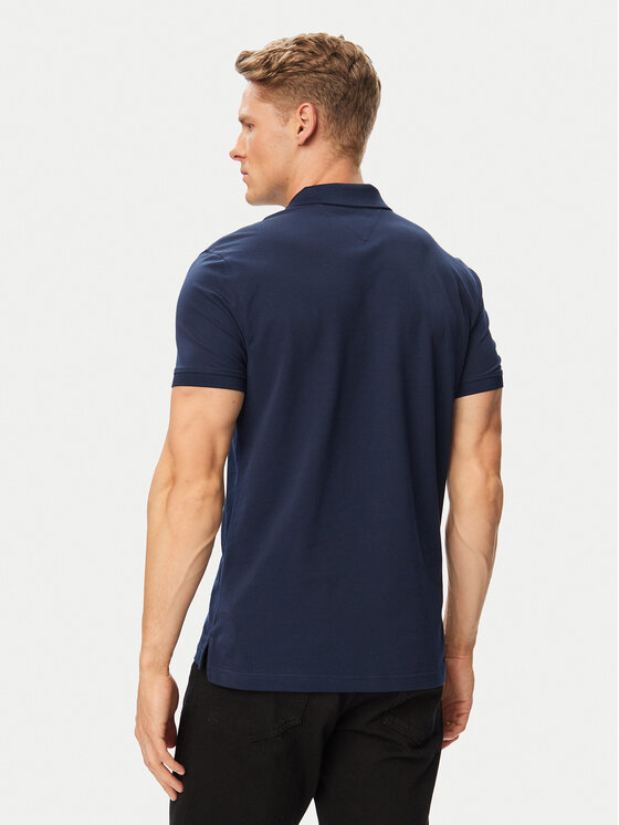 Tommy Hilfiger Tommy Hilfiger Polo Performance MW0MW37309 Granatowy Regular Fit