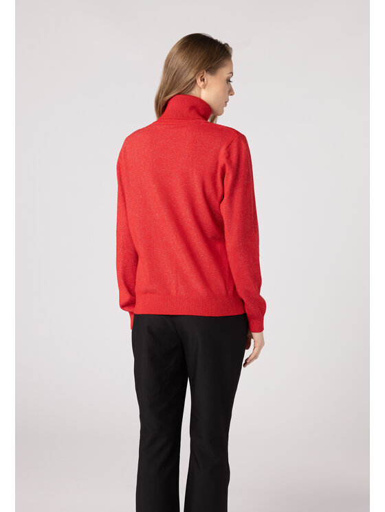 QUIOSQUE QUIOSQUE Sweter QUIOSQUE 6VL003601 Czerwony Regular Fit
