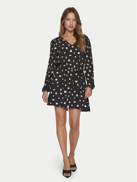 Vila Vila Kleid für den Alltag Lana 14095666 Schwarz Regular Fit