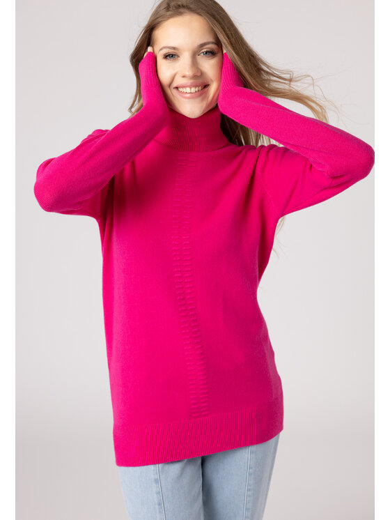 QUIOSQUE QUIOSQUE Sweter QUIOSQUE 6VD008501 Różowy Regular Fit