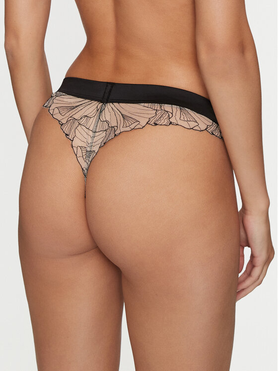 Chantelle Chantelle Στρίνγκ Tattoo Love C22DG0 Μαύρο