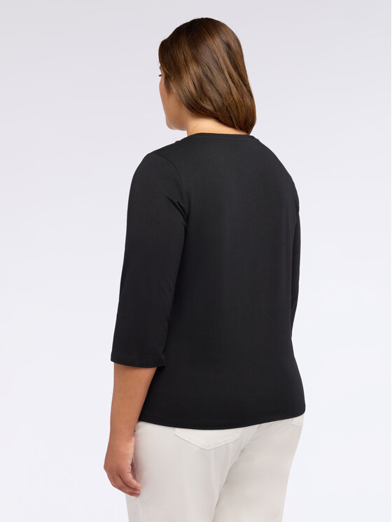 Fiorella Rubino Fiorella Rubino T-shirt G219L208701N033 Nero Boxy Fit