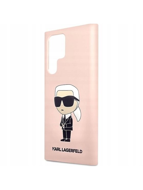 KARL LAGERFELD KARL LAGERFELD Etui na telefon Silicone Ikonik Różowe złocenie