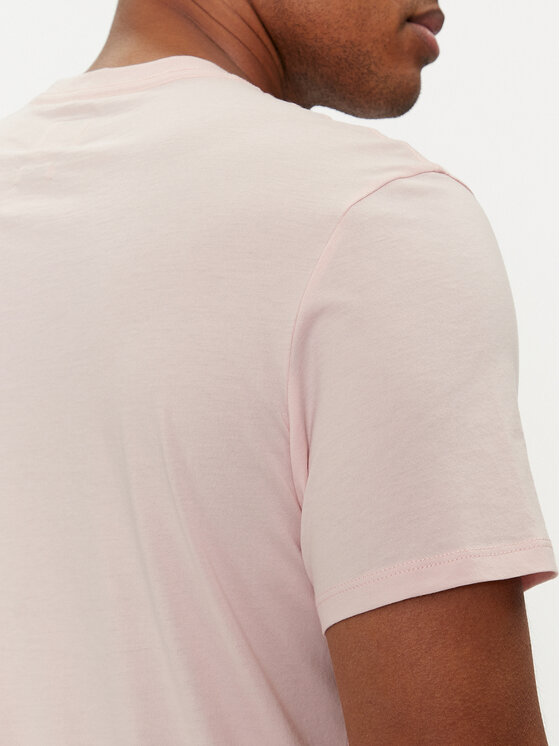 Guess Guess T-krekls M2BP47 K7HD0 Rozā Slim Fit