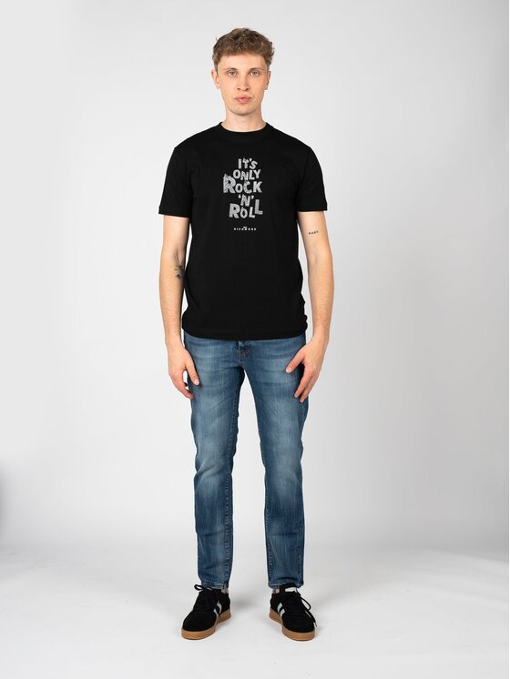John Richmond John Richmond T-Shirt HMP25030TS Černá Regular Fit