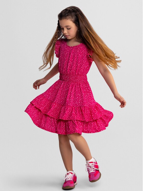 minoti minoti Sukienka codzienna 30DRESS169 Różowy Regular Fit