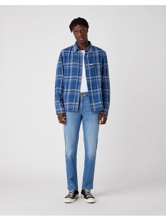 Wrangler Wrangler Jeansy TEXAS SLIM Niebieski Slim Fit