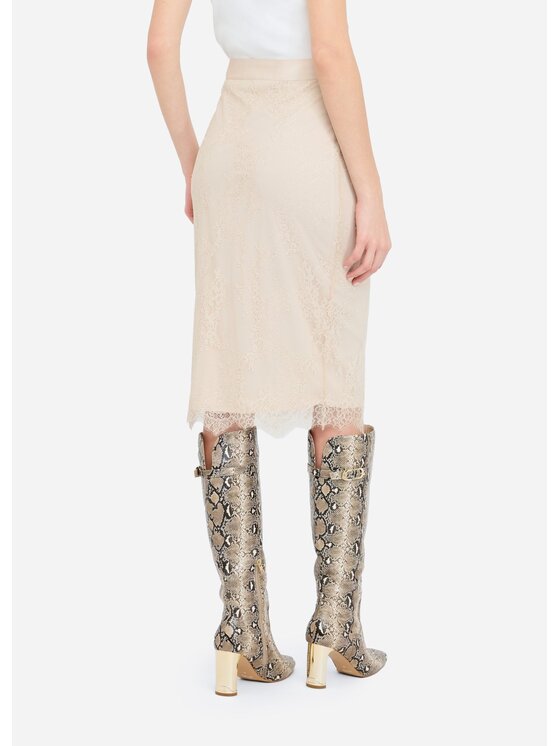 Liu Jo Liu Jo Minigonna CF5289J4961X0720 Beige Regular Fit