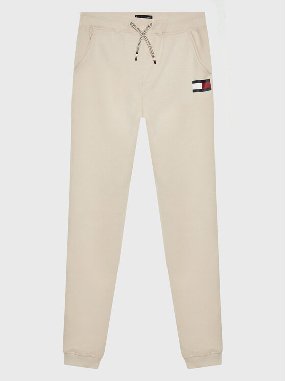 Tommy Hilfiger Jogginghose Kb0kb07892 D Écru Regular Fit Modivo At