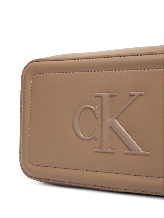 Calvin Klein Calvin Klein Torebka Bold Ck Camera Bag LV04F3220G Beżowy