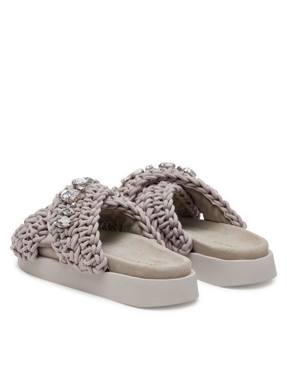 Inuikii Inuikii Şlapi Woven Stones 70104-106 Gri
