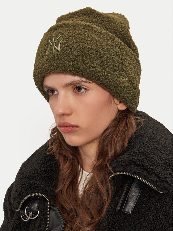 New Era New Era Kepurė Borg New York Yankees Cuff Knit Beanie 60580758 Žalia