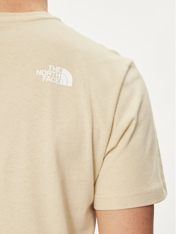 The North Face The North Face Tricou Woodcut Dome NF0A87NX Bej Regular Fit