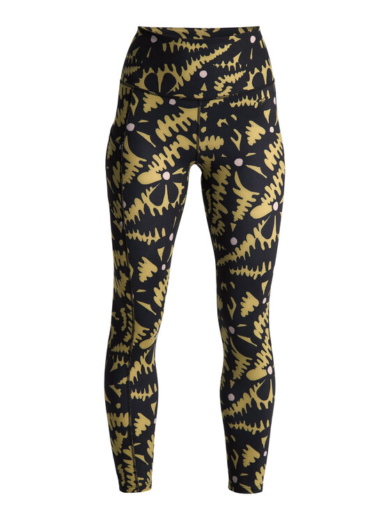 Roxy Roxy Legginsy Heart Into It Ankle ERJNP03942 Czarny Slim Fit