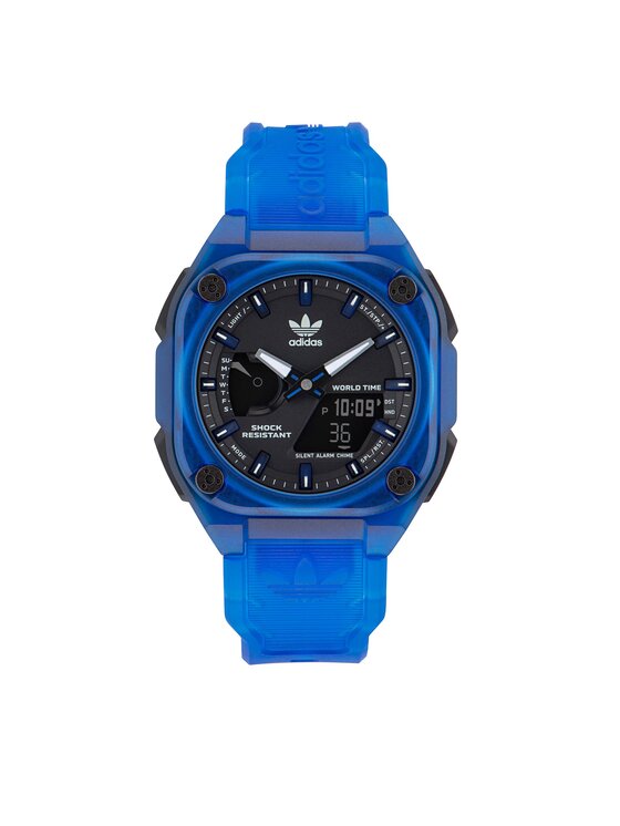 adidas Originals Pulkstenis City Tech One Watch AOST23058 Zils