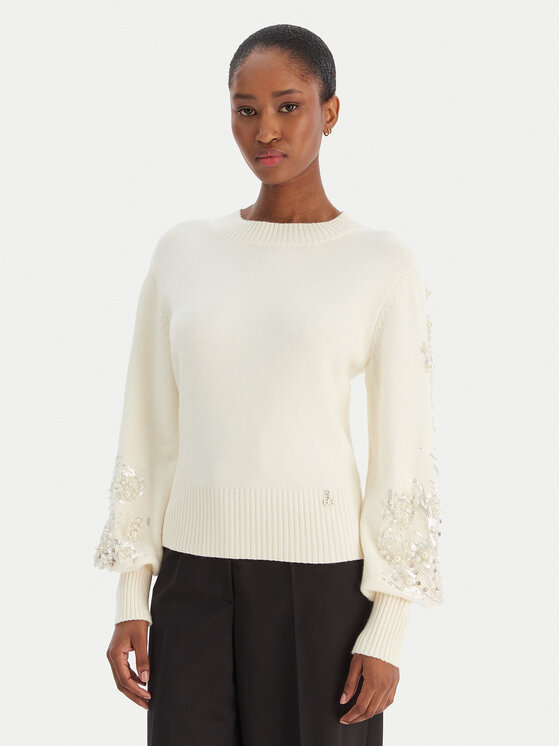 Artigli Artigli Megztinis ACMA002804 Écru Regular Fit