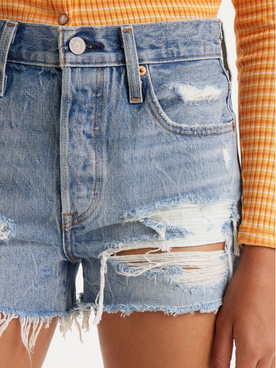Levi's® Levi's® Džinsiniai šortai 501® 563270314 Mėlyna Slim Fit