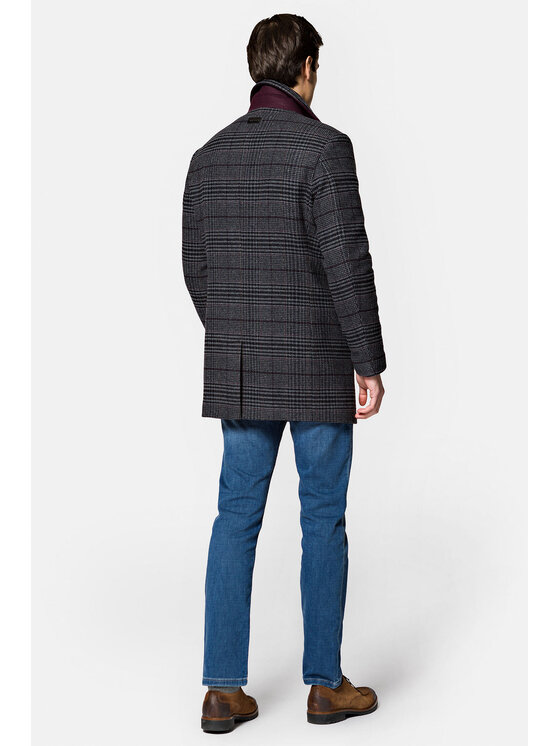 Lancerto Lancerto Płaszcz wełniany Norymberga KU054222000009 Szary Regular Fit