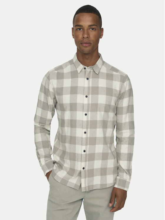 Only & Sons Only & Sons Cămașă Gudmund 22007112 Bej Slim Fit