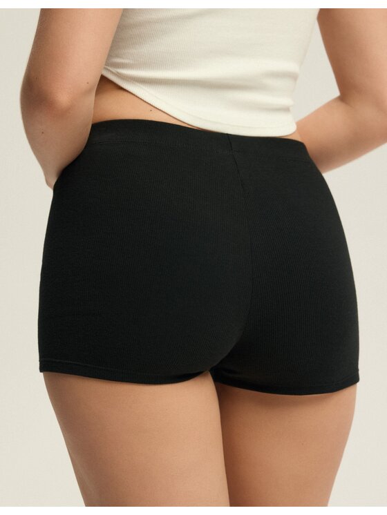 Esotiq Esotiq Szorty 43763 Czarny Regular Fit