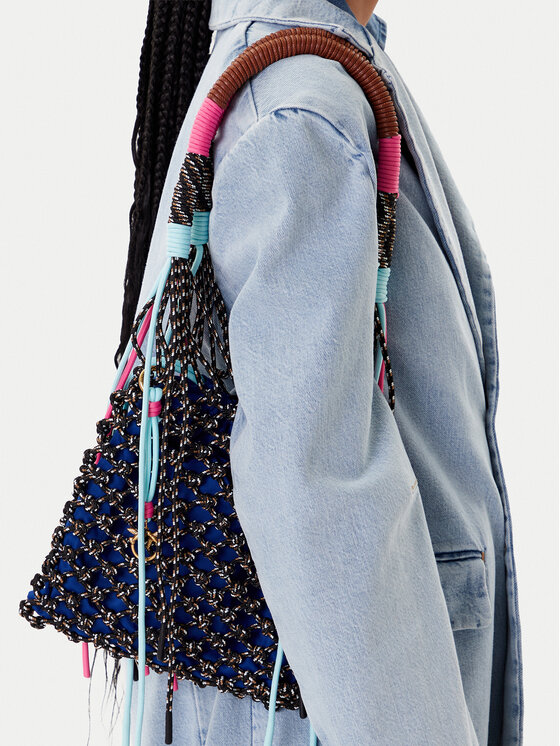 PINKO PINKO Rankinė Hand Pouch ClassicPE 25 PLTT 04616 A2E0 Tamsiai mėlyna