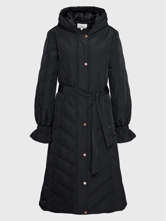 Cream Cream Преходно палто Tahmia 10610335 Черен Regular Fit