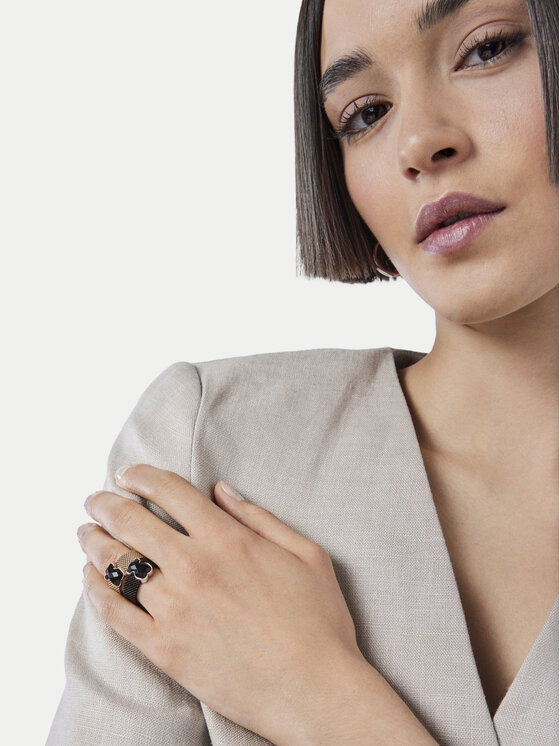 TOUS TOUS Ring Icon Mesh 1002790512 Schwarz