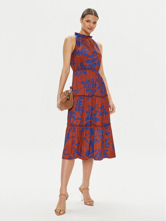 Gap Gap Poletna obleka 665843-01 Rjava Loose Fit