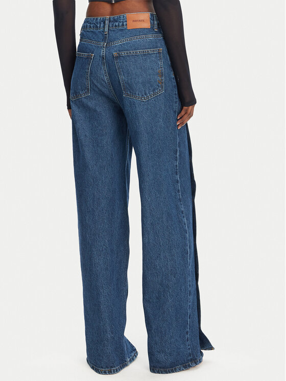 ROTATE ROTATE Jeans 1140731602 Dunkelblau Wide Leg