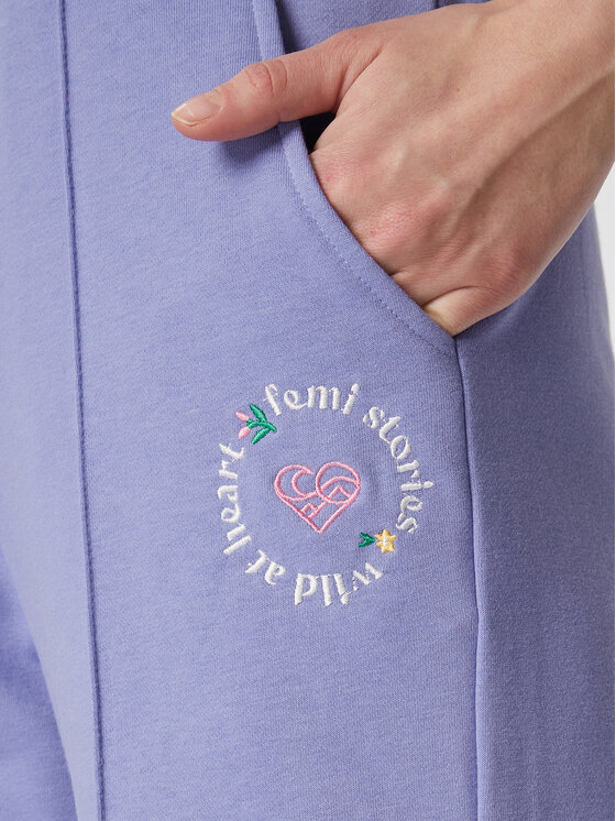 Pantaloni da tuta Flare Viola Relaxed Fit