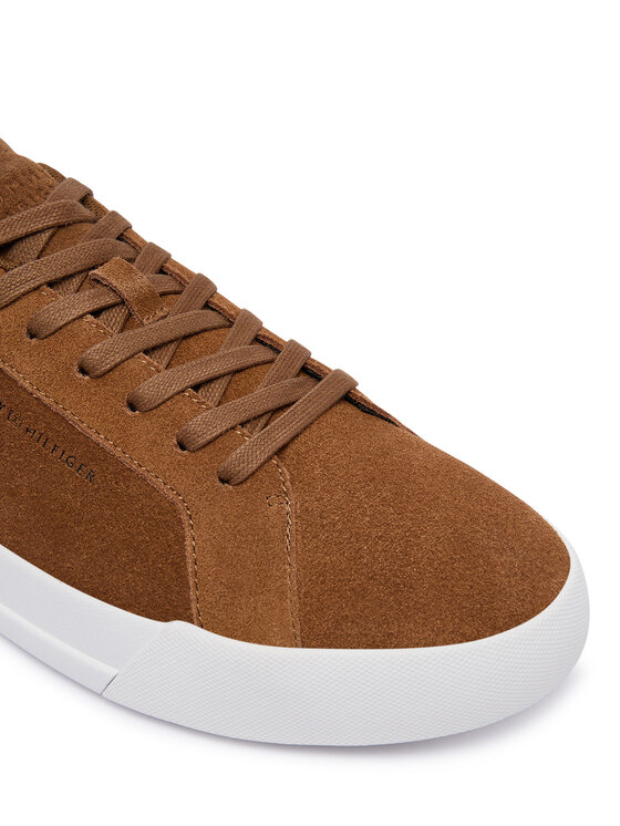 Tommy Hilfiger Tommy Hilfiger Αθλητικά Th Court Premium Suede FM0FM05880 Καφέ