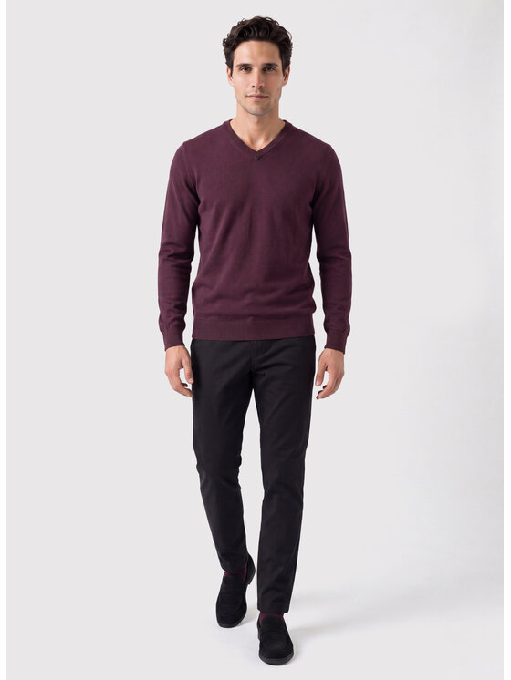 Pako Lorente Pako Lorente Sweter P26WB-2X-003 Fioletowy Straight Fit