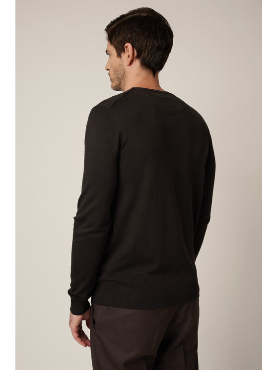 Lancerto Lancerto Sweter Luell SW073225000057 Brązowy Regular Fit