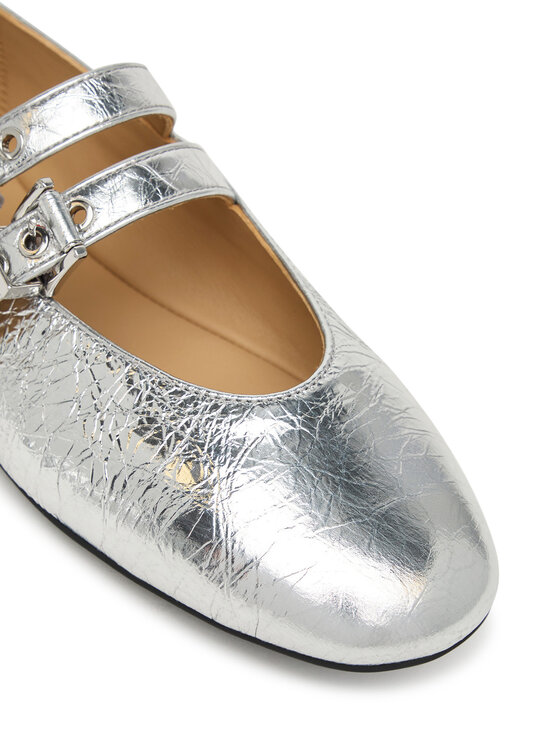 MICHAEL Michael Kors MICHAEL Michael Kors Baleríny Rowen Flex Ballet 40R6RWFP1M Stříbrná