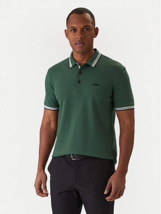 BOSS BOSS Polokošeľa Paddy 50469055 Zelená Regular Fit