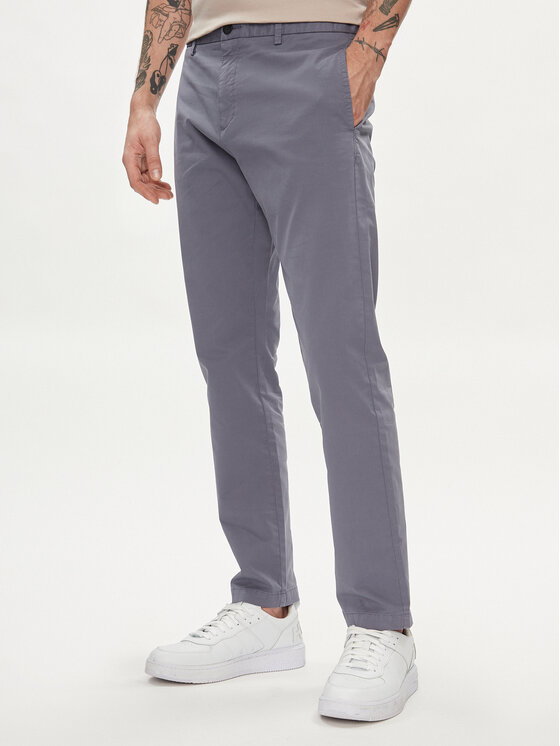 Hugo Pantaloni chino David222D 50468314 Albastru Slim Fit