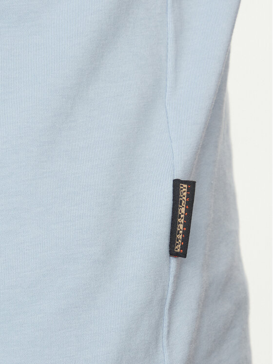 Napapijri Napapijri T-Shirt S-Bollo NP0A4I3C Błękitny Regular Fit