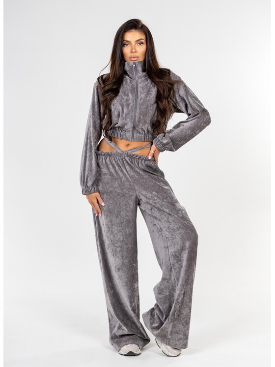 Love Saints Love Saints Komplet bluzka i spodnie L26LF-KA-K10 Szary Oversize