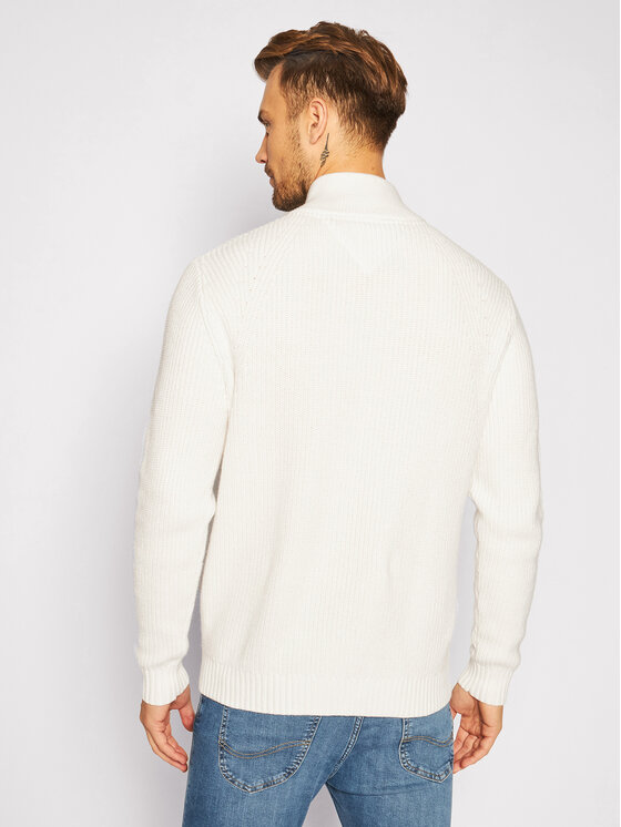 Tommy Jeans Sweater Tommy Badge DM0DM08809 Fehér Regular Fit • Modivo.hu
